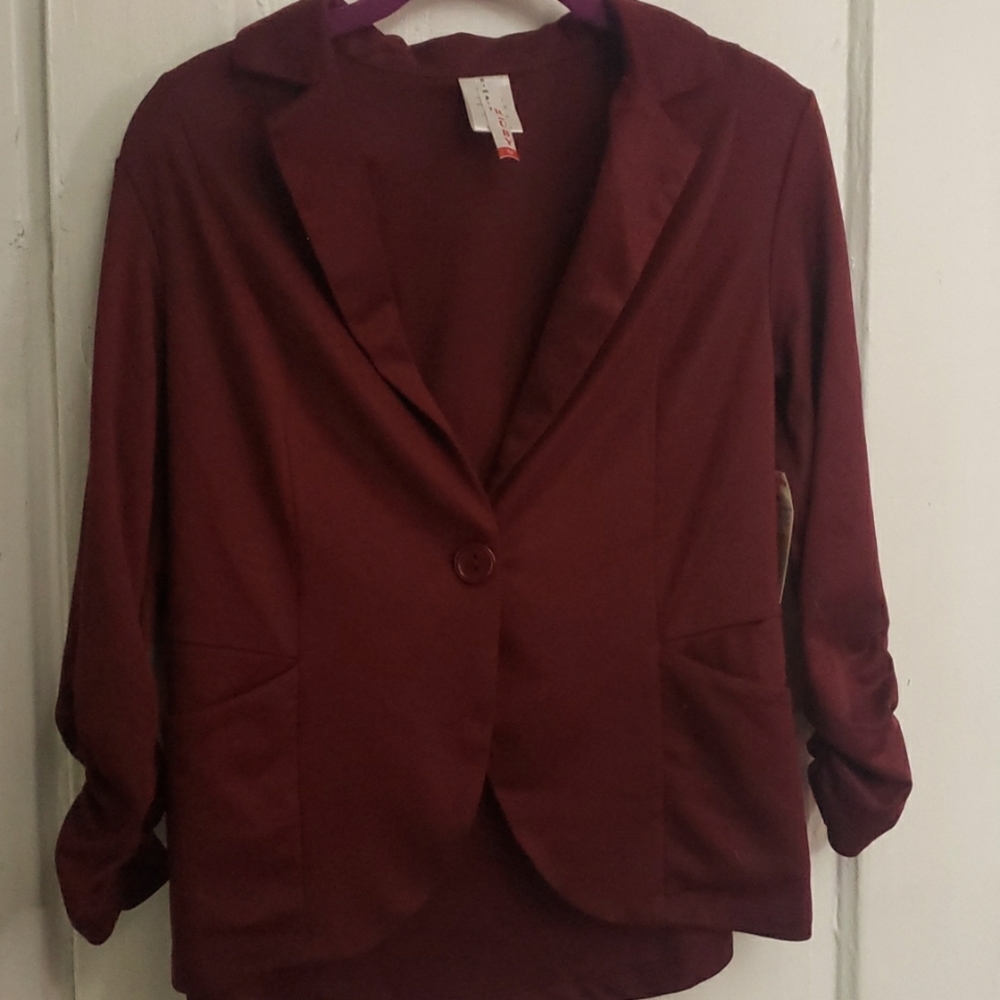 Burgundy Blazer
